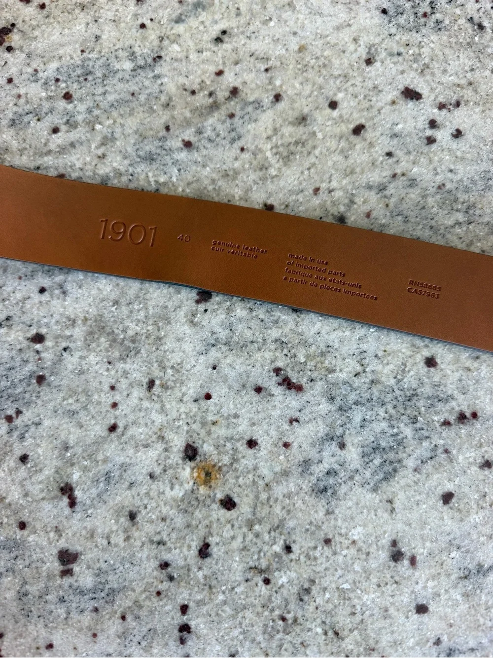 1901 Nordstrom Men’s Brown Suede Leather Belt Size 40 Made in USA